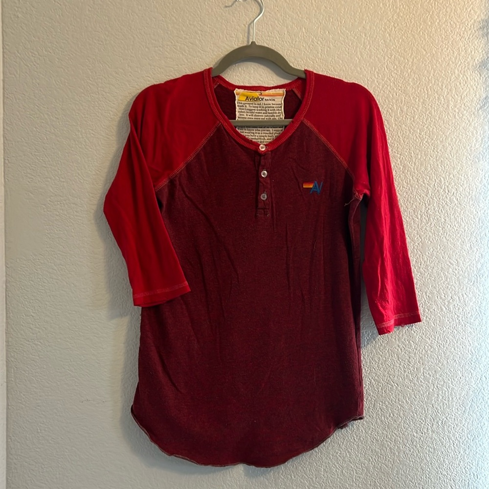 Rare Aviator Nation Henley